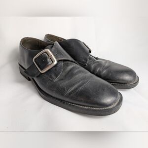 BASS Vintage Men Formal And Casual Leather Flat Slip On Shoes Size 10.5